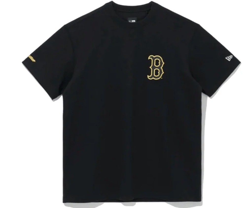 뉴에라 x BTS 버터 MLB 보스턴 레드삭스 반팔 티셔츠 블랙